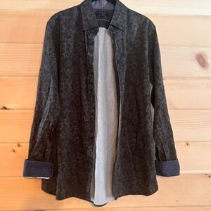 Ted Baker Printed Reverse Cuff Sleeve Button Down